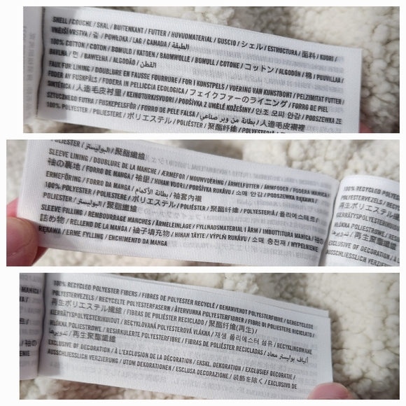 Hollister Corduroy and Sherpa Jacket Coat Tan Brown Ivory Size Medium - Picture 7 of 11